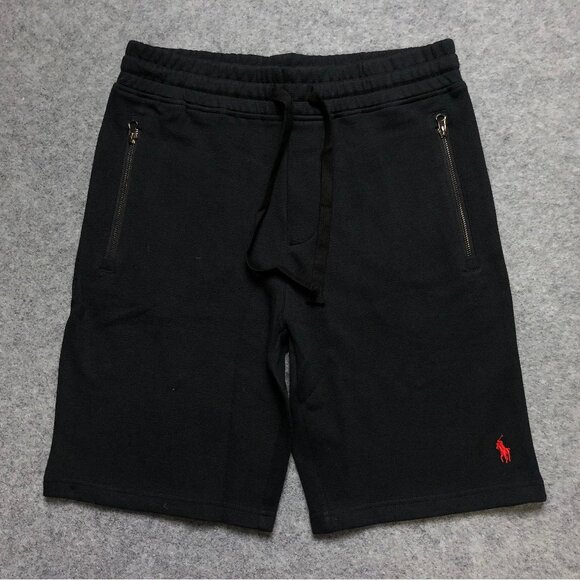 Ralph Lauren Pocket Zipper Drawstring Black Shorts
